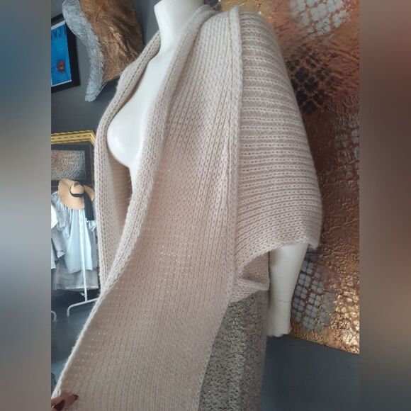 Elan Cream Open-Front Sweater Cardigan - Picture 10 of 15